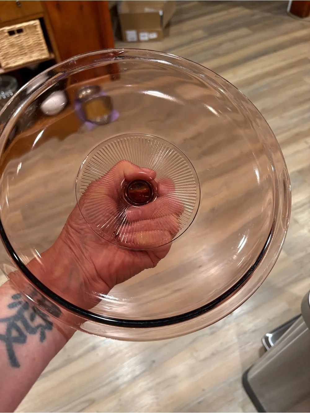 Corningware cranberry colored